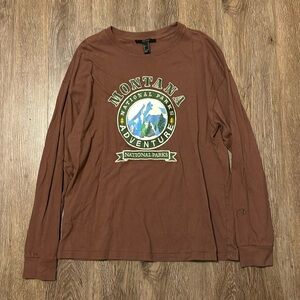 forever 21 montana graphic embroidered long sleeve